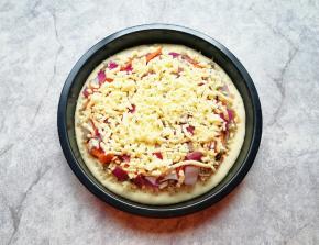 最后再撒上一层马苏里拉芝士。