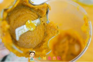 看一下是这样的状态，如果很难打你也可以加一些白开水打，打好以后混合一些高铁米糊增加稠度也可以哦