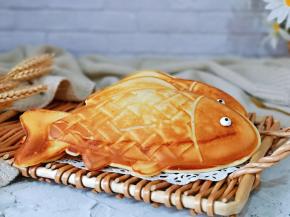 宝贝给鱼装饰了眼睛～萌萌哒。