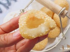 咬一口，糯叽叽，空心的，超好吃