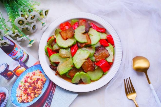 佛手瓜炒腊肉