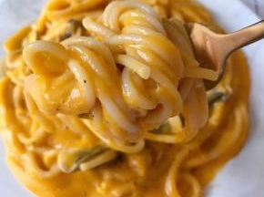 加了土豆做出来的南瓜意面味道真的超级好吃