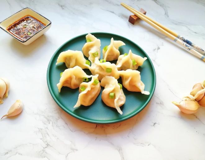 鸡肉红萝卜玉米馅饺子