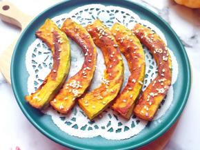 半个南瓜一会儿就被消灭完了。