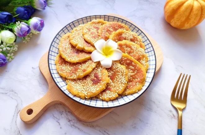 芝麻红薯饼