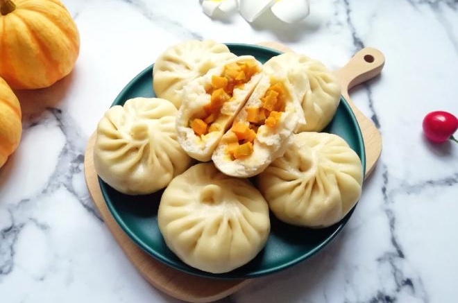南瓜馅包子