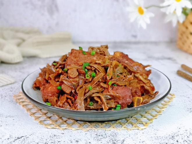 豆角干炖排骨