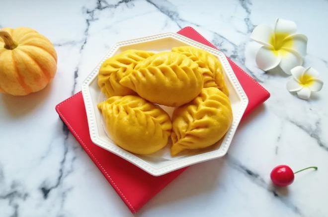 南瓜豆角馅包子