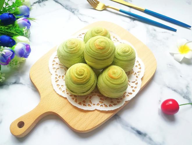 螺旋绿豆酥