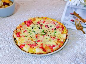 伪披萨，简单快手早餐。