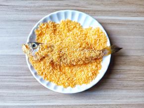 再裹一层面包糠【面包糠微微压一下】