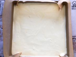 倒入烤盘中轻震两下震出气泡