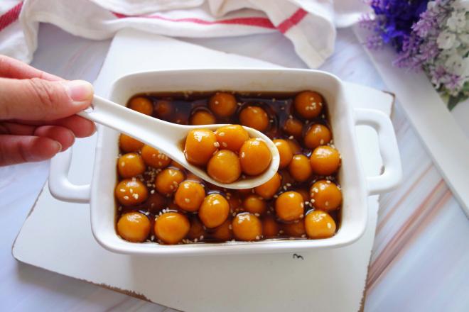 姜汁红糖南瓜糯米丸