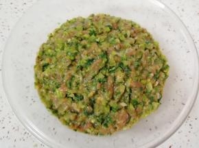 香喷喷的西芹大肉饺子馅做好了。