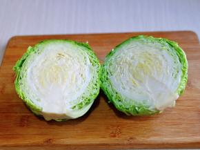 一切二， 中间的硬芯切掉。