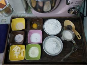 把全部的材料准备好，称重备用。