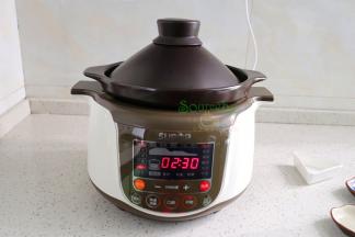 选择“砂锅粥”默认时间为2:30，可以根据自己喜欢的口感增减时间。