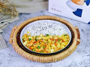 吃的时候拌一拌，米饭喷香喷香的。