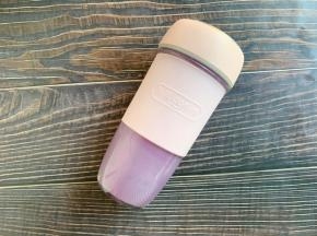 和奶粉、温水，打成奶香味