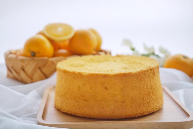 橙香戚风，清新自然