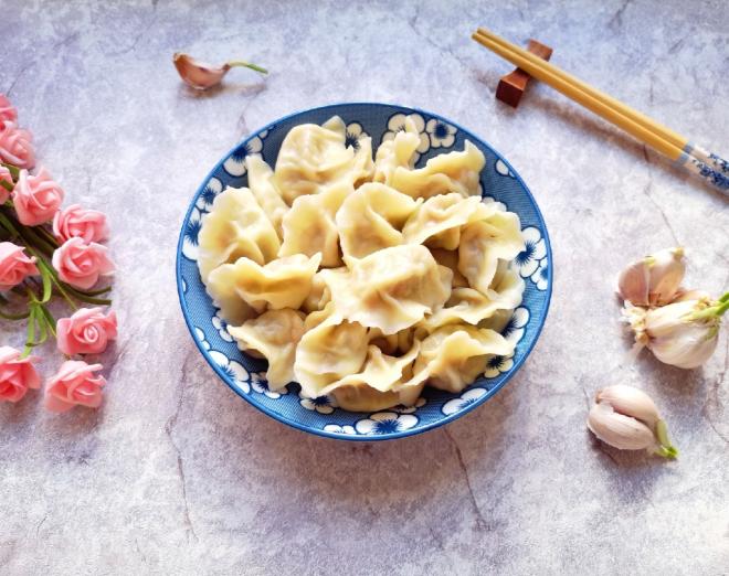 鸡蛋萝卜素馅饺子