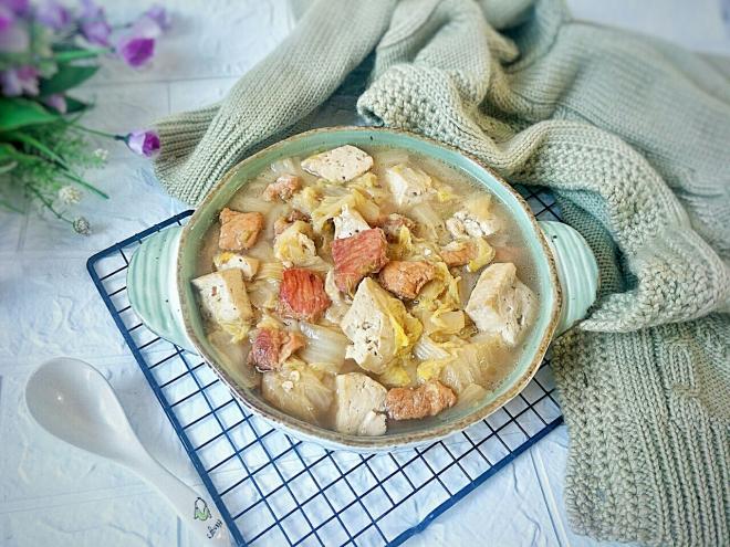 猪肉豆腐炖白菜