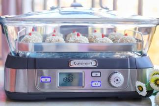 盖上锅盖大火蒸20分钟即可。