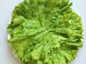 7 取生菜叶铺底