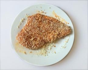 5 然后裹面包渣