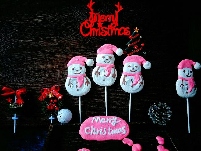圣诞雪人棒棒蛋白糖