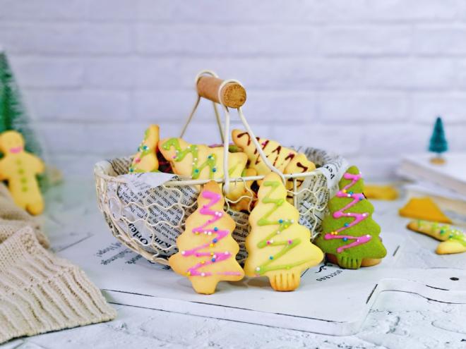 巧克力糖珠圣诞饼干