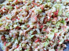 饺子馅就完成了。