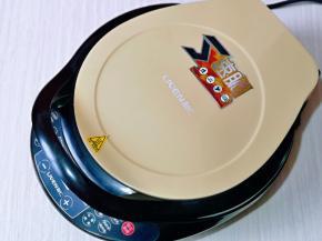 盖上盖子，上下管加热，启动馅饼按键即可。