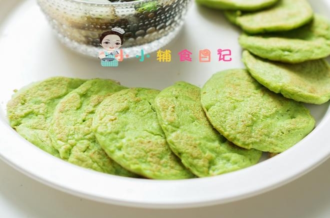 8个月以上谷物米青菜饼