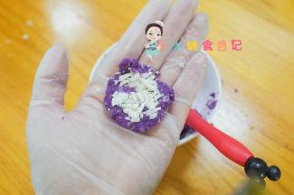 紫薯5g+3g奶酪包起来就是紫薯馅