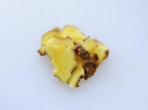生姜洗净切片。