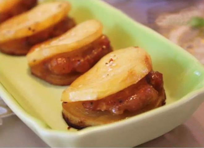 新奥尔良土豆肉夹饼