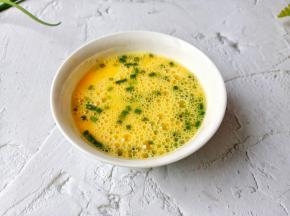 加一点葱花打散。