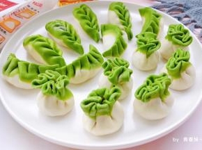 菠菜做出来的颜色真好看
