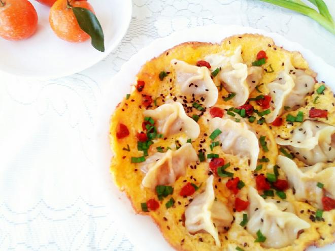 黄金抱蛋煎饺