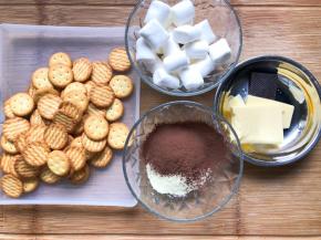 准备好巧克力味的食材