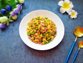 色彩斑斓的三色小炒。