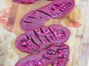 猪腰先直刀切，再斜刀切！