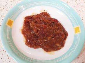 买的冷冻的黑椒牛柳，常温解冻。