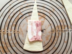 培根放在手抓饼上