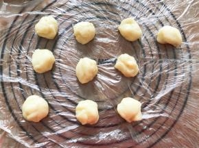 麻薯分成均等的10等份