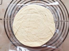 手抓饼切成五份