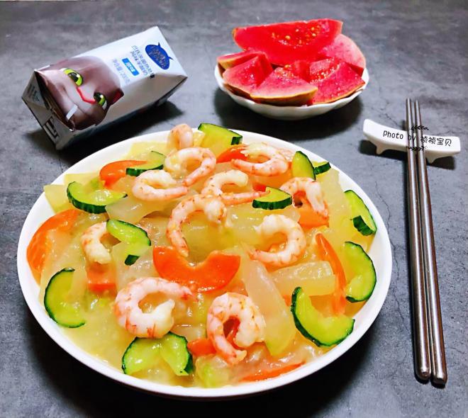 冬瓜时蔬虾仁