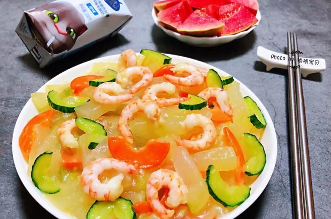 冬瓜时蔬虾仁