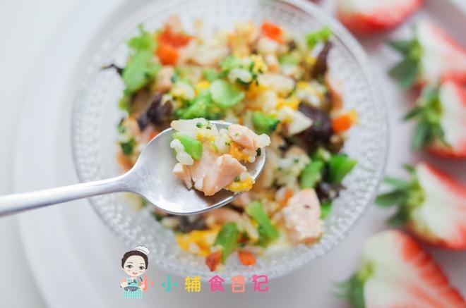12个月以上三文鱼炒饭